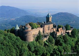 Vue aérienne du Haut-Koenigsbourg - Serge Lohner - Château du Haut-Koenigsbourg, Alsace, France