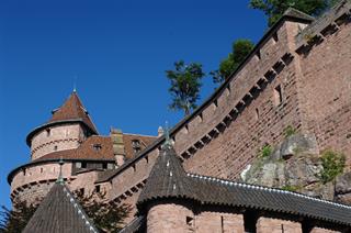 Grand bastion et façade Sud du château du Haut-Koenigsbourg - Jean-Luc Stadler - Château du Haut-Koenigsbourg, Alsace, France