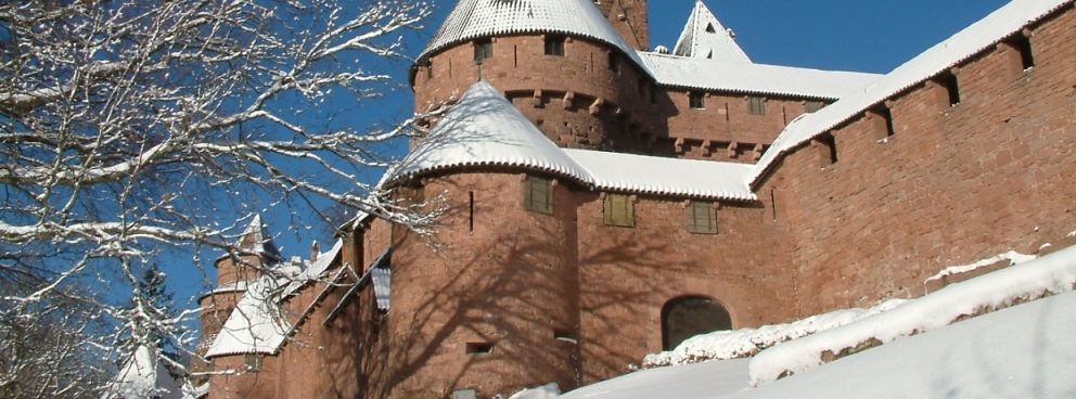 Le petit bastion sous la neige - © Cédric Populus - Haut-Koenigsbourg castle, Alsace, France
