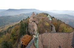 Vue depuis le donjon du château du Haut-Koenigsbourg - © Marc Dossmann / Photo Expression