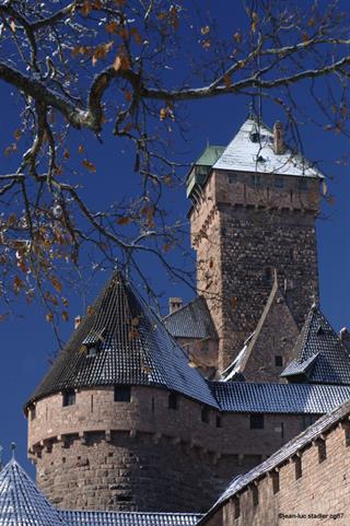 Le donjon du châteu du Haut-Koenigsbourg sous la neige - Jean-Luc Stadler - Haut-Koenigsbourg castle, Alsace, France