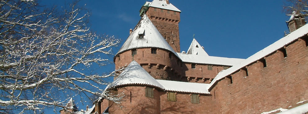 Château du Haut-Koenigsbourg en hiver - © Cédric Populus - Château du Haut-Koenigsbourg, Alsace, France