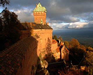 Balkenwerk gesehen vom Eingang der Burg - © DBV/Inventaire Alsace
