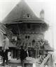 Artillery platform during the restauration with workers - © DBV/Inventaire Alsace