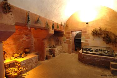 The medieval kitchen of Haut-Koenigsbourg castle arranged for Christmas time - © Jean-Luc Stadler