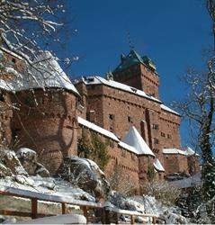 Haut-Koenigsbourg castle in winter - © Cédric Populus