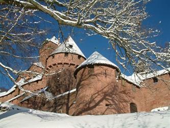 Haut-Koenigsbourg castle in winter - © Cédric Populus