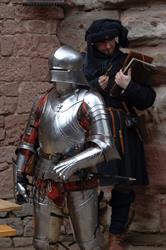 A man in armor during the "Time Machine" at Haut Koenigsbourg castle - © Jean-Luc Stadler