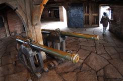 Cannons showed on the Grand Bastion of the Haut Koenigsbourg castle. - © Jean-Luc Stadler