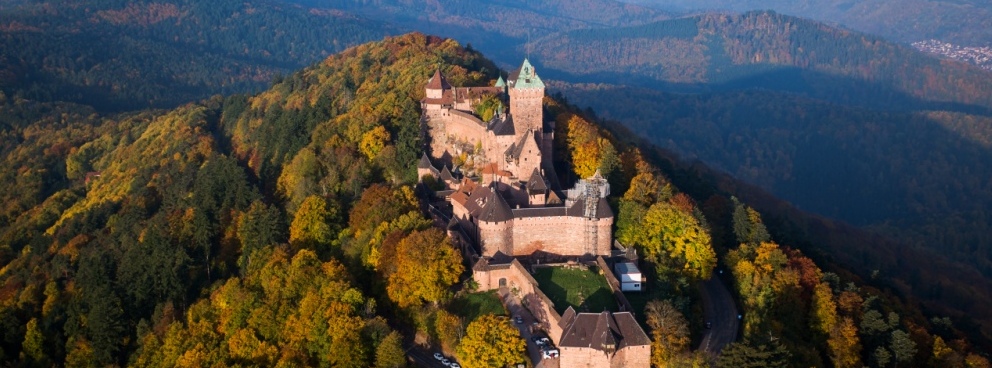 Aerial view from Haut-Koenigsbourg castle - © Tristan Vuano - A vue de coucou - Haut-Koenigsbourg castle, Alsace, France