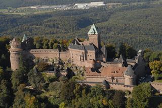 Vue aérienne du château du Haut-Koenigsbourg - Jean-Luc Stadler - Haut-Koenigsbourg castle, Alsace, France